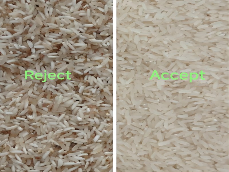 Trieur de couleurs à 7 goulottes de haute précision pour le riz