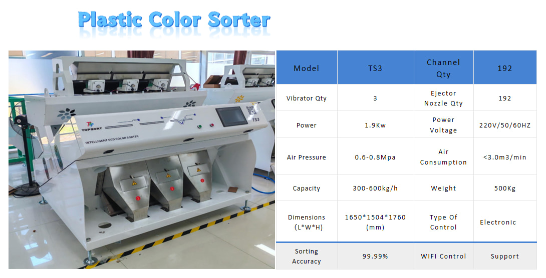 plastic color sorting machine