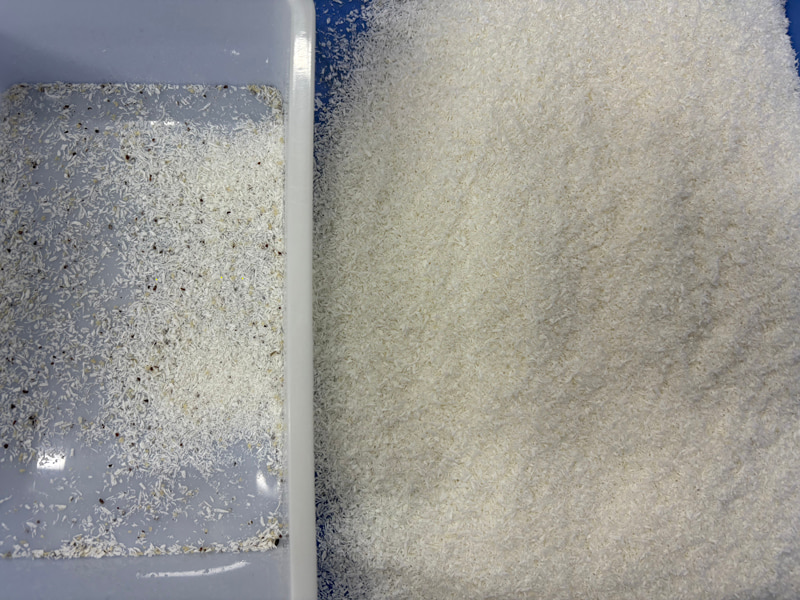 TOPSORT coconut powder sorting machine with remote control service